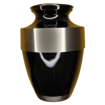 Urne laiton Adria - Noir argent 