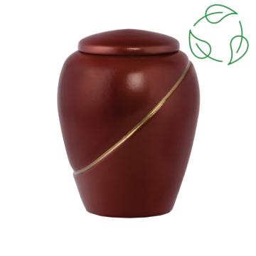 Urne biodégradable Thaïs Terracota - Liseré or