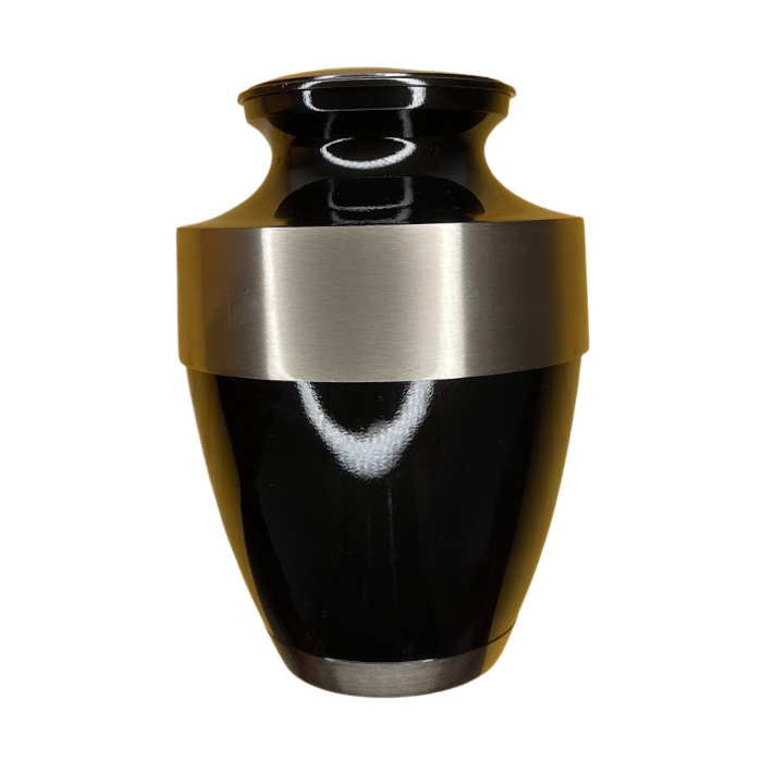 Urne laiton Adria - Noir argent 